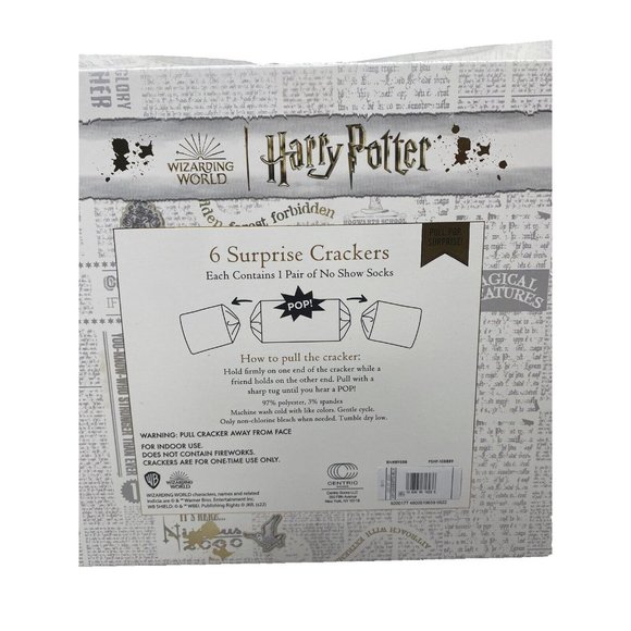 Harry Potter Crackers Women’s Socks Size 4-10 - 6 Pairs Of Socks New - Picture 10 of 12